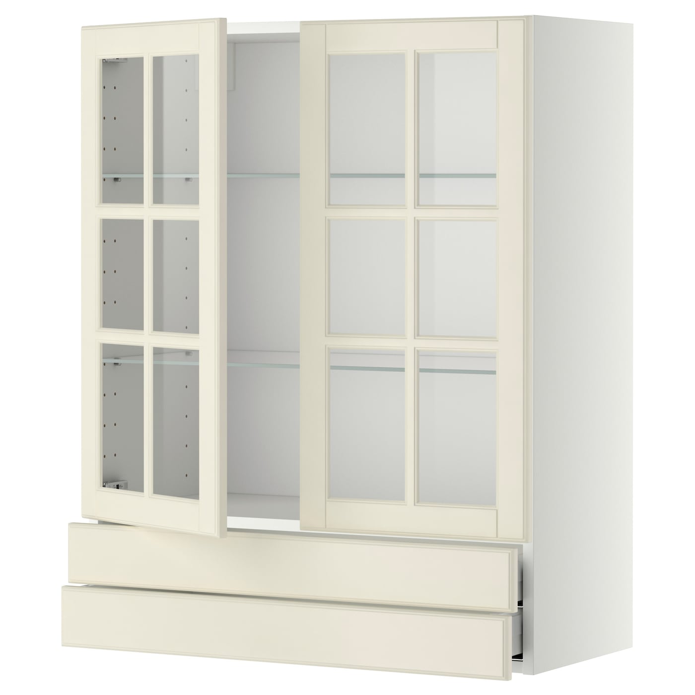 Шкаф - METOD / MAXIMERA IKEA/  МЕТОД/МАКСИМЕРА ИКЕА, 100х80 см, белый/бежевый