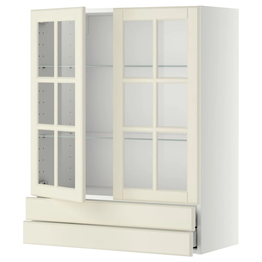 Шкаф - METOD / MAXIMERA IKEA/  МЕТОД/МАКСИМЕРА ИКЕА, 100х80 см, белый/бежевый (изображение №1)