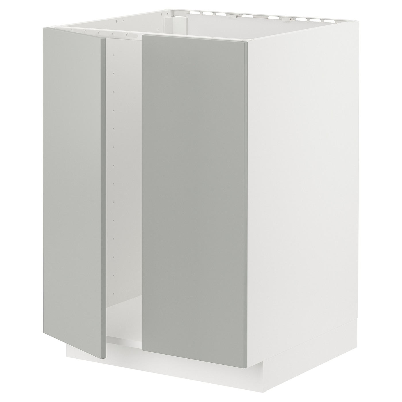 Напольный шкаф - METOD IKEA/ МЕТОД ИКЕА,  88х60 см, белый/серый