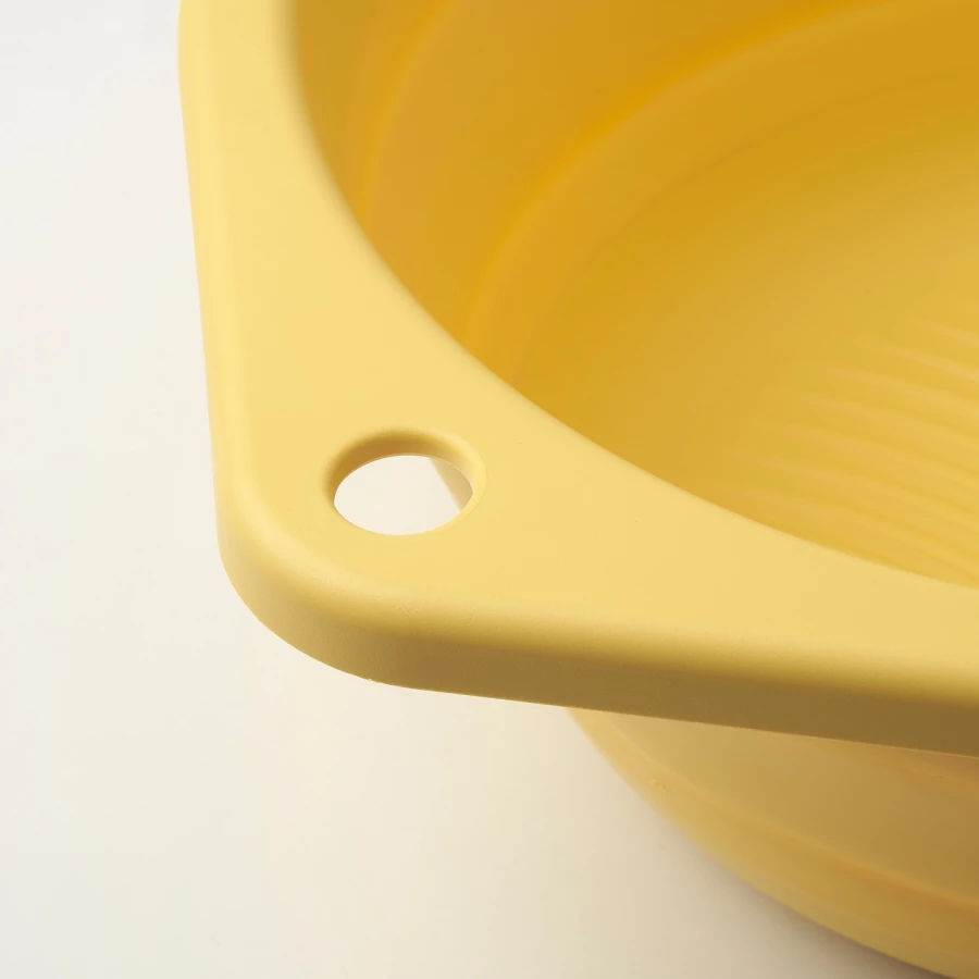 Тазик для белья - IKEA PEPPRIG, желтый, ПЕППРИГ ИКЕА (изображение №5)