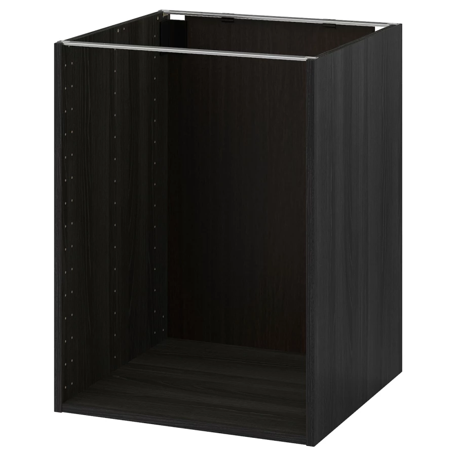 Каркас тумбы - METOD IKEA/МЕТОД ИКЕА, 60х80 см, черный (изображение №1)
