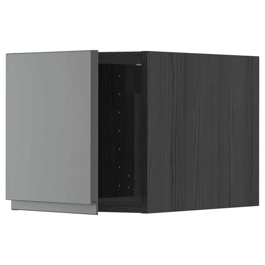 METOD Навесной шкаф - METOD IKEA/ МЕТОД ИКЕА, 40х40 см, черный/темно-серый (изображение №1)