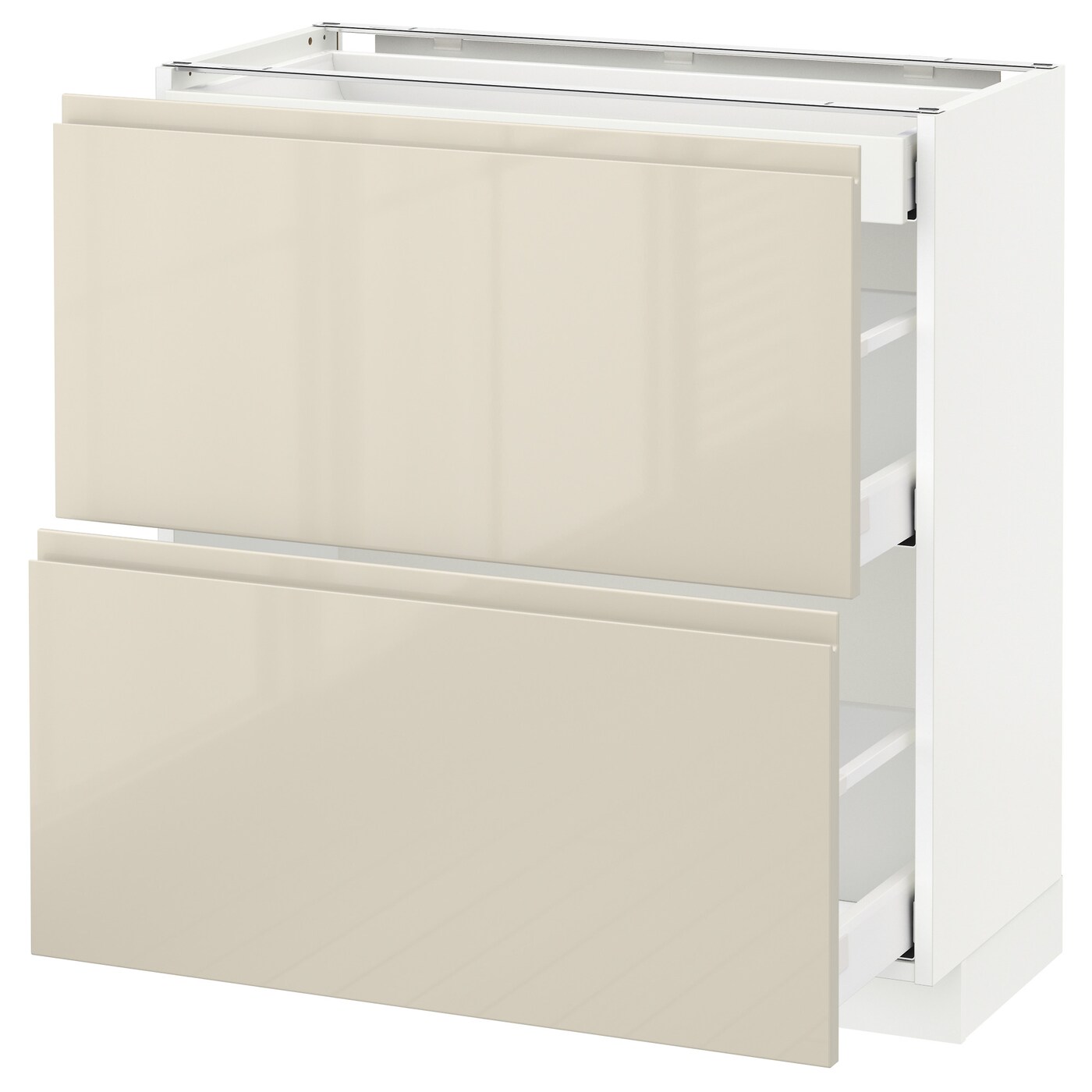 Напольный кухонный шкаф  - IKEA METOD MAXIMERA, 88x39x80см, белый/бежевый, МЕТОД МАКСИМЕРА ИКЕА