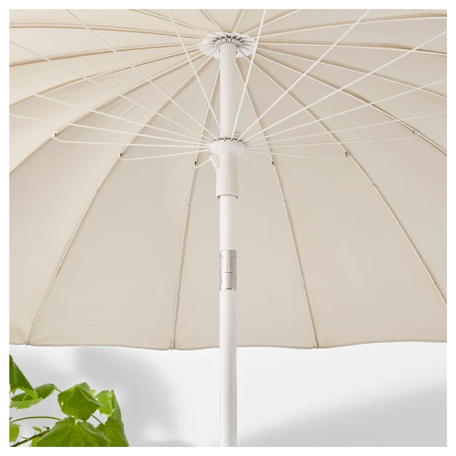 Зонт - SAMSÖ / SAMSО IKEA/  САМСО ИКЕА,  200 см, бежевый (изображение №4)