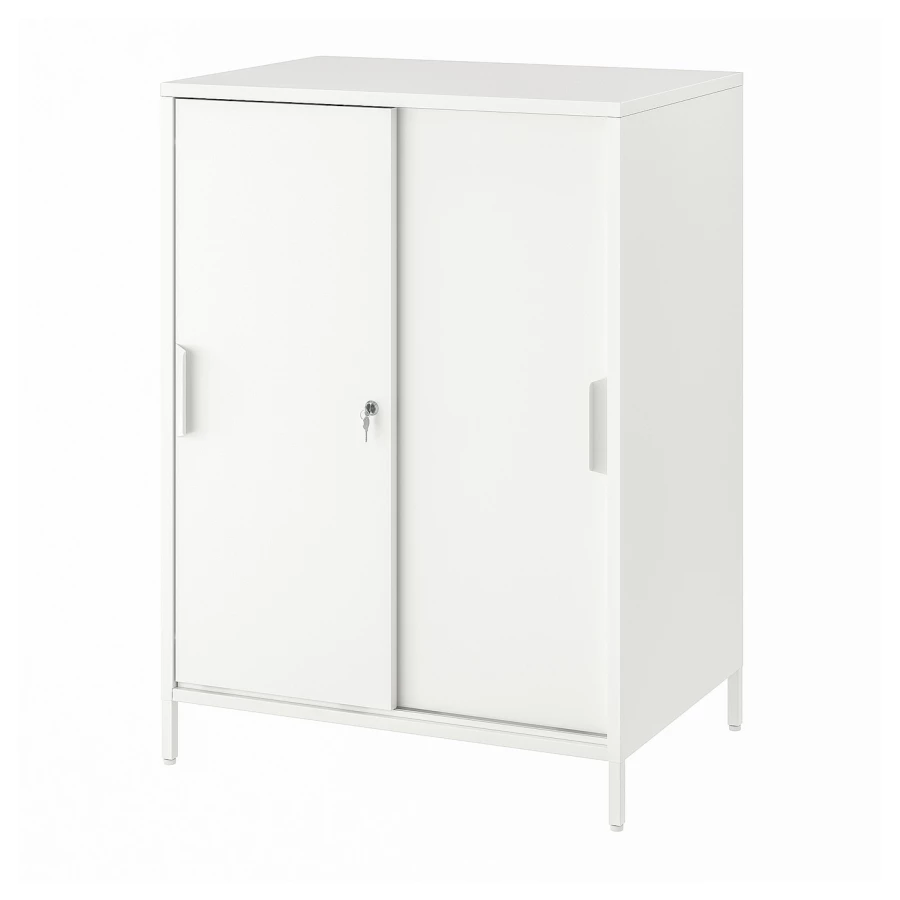Шкаф-купе - IKEA TROTTEN, белый, 80х55х110 см, ТРОТТЕН ИКЕА (изображение №1)
