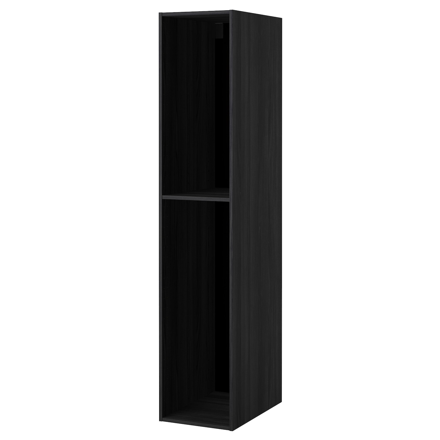 Каркас высокого шкафа - METOD IKEA/МЕТОД ИКЕА, 200х40 см, черный