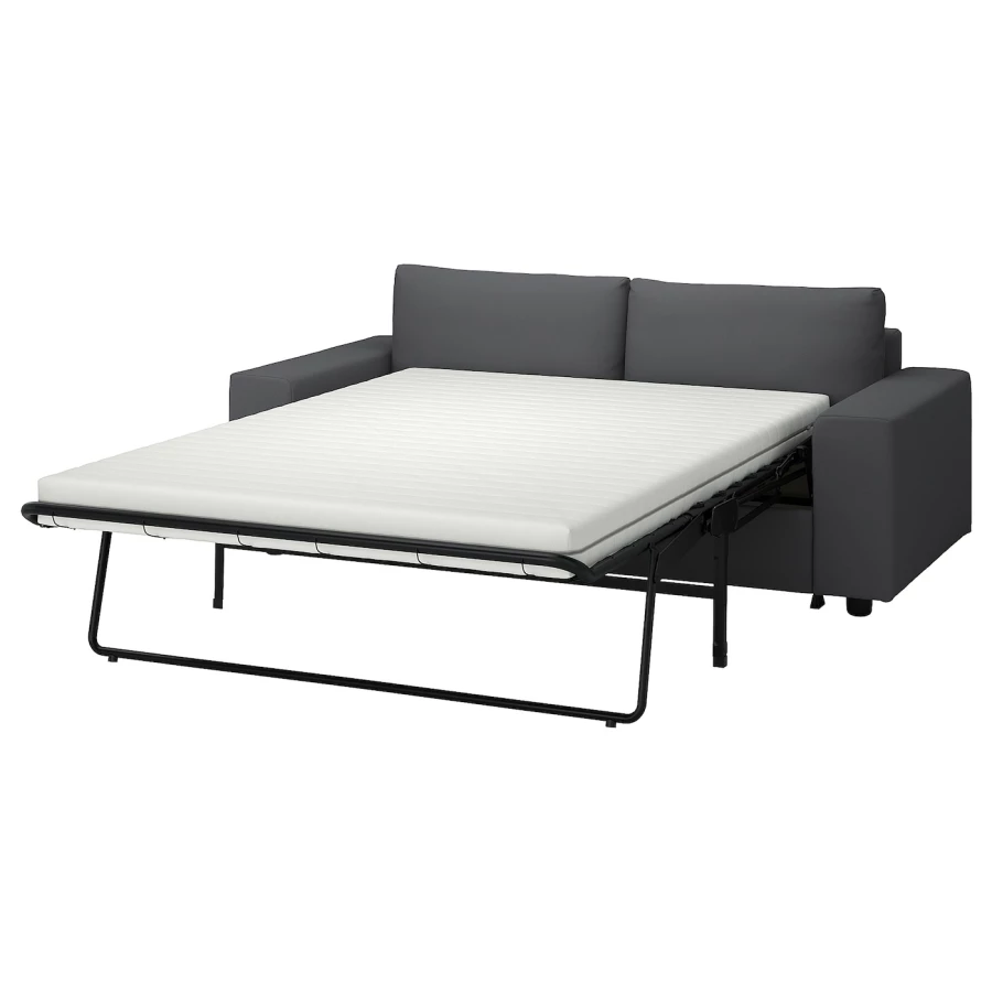 2-местный диван - IKEA VIMLE, 98x204см, темно-серый, ВИМЛЕ ИКЕА (изображение №1)