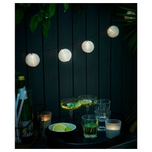 Второе фото. Светодиодная гирлянда - IKEA SOLARVET/СОЛАРВЕТ, 7.5 см, ИКЕА, белый