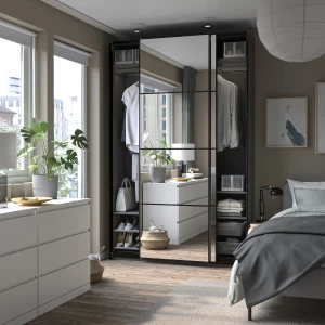 Второе фото. Шкаф - PAX / AULI IKEA/ ПАКС / АУЛИ ИКЕА, 236х150 см, черный