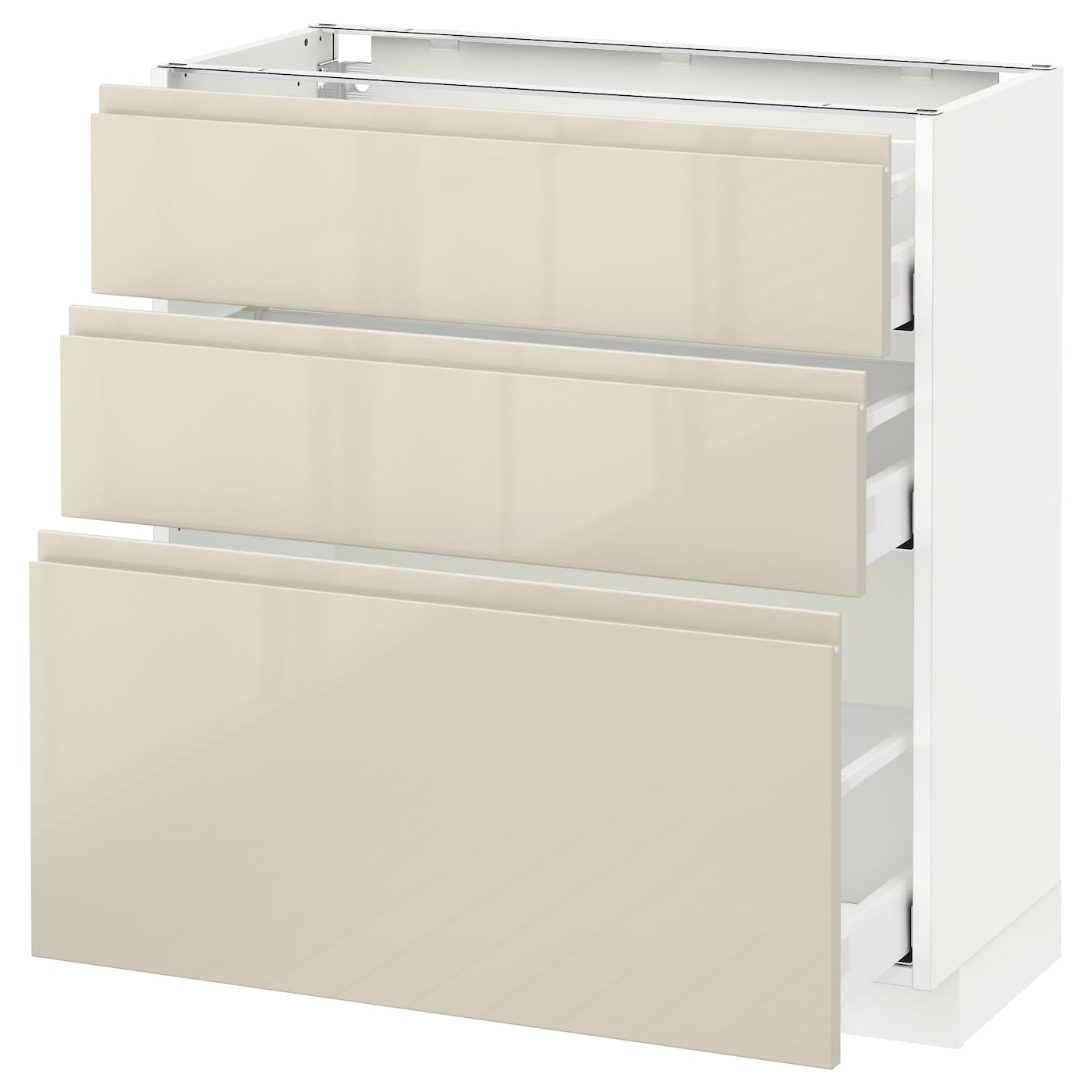 Напольный шкаф - METOD / MAXIMERA IKEA/ МЕТОД/ МАКСИМЕРА ИКЕА,  88х80 см, белый/бежевый