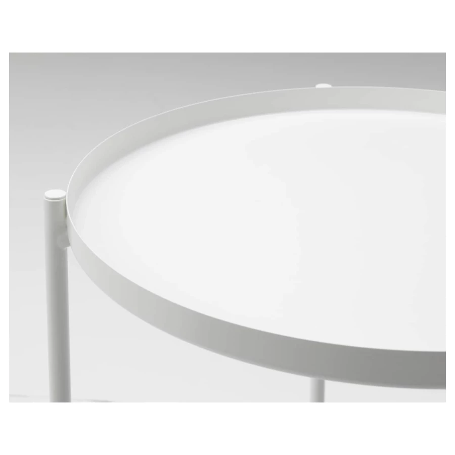Стол сервировочный - IKEA GLADOM/ИКЕА ГЛАДОМ, 45х45х53 см, белый (изображение №9)