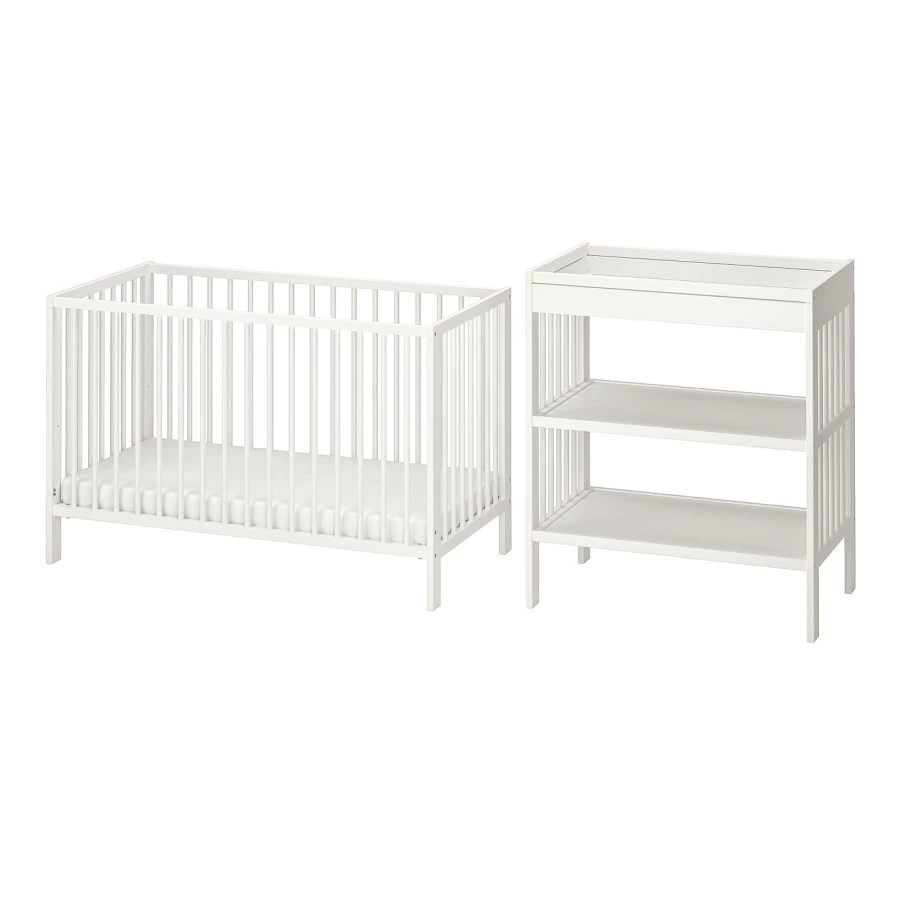 Кровать для новорожденных - IKEA GULLIVER, 60x120 см, белый, ГУЛЛИВЕР ИКЕА (изображение №1)