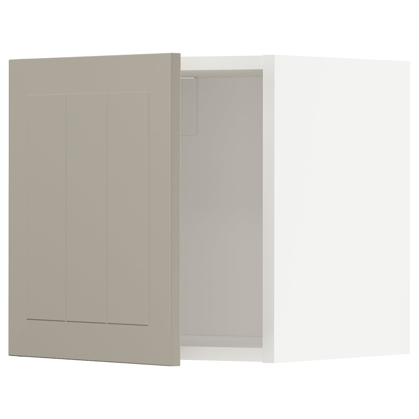METOD Навесной шкаф - METOD IKEA/ МЕТОД ИКЕА, 40х40 см, белый/светло-коричневый