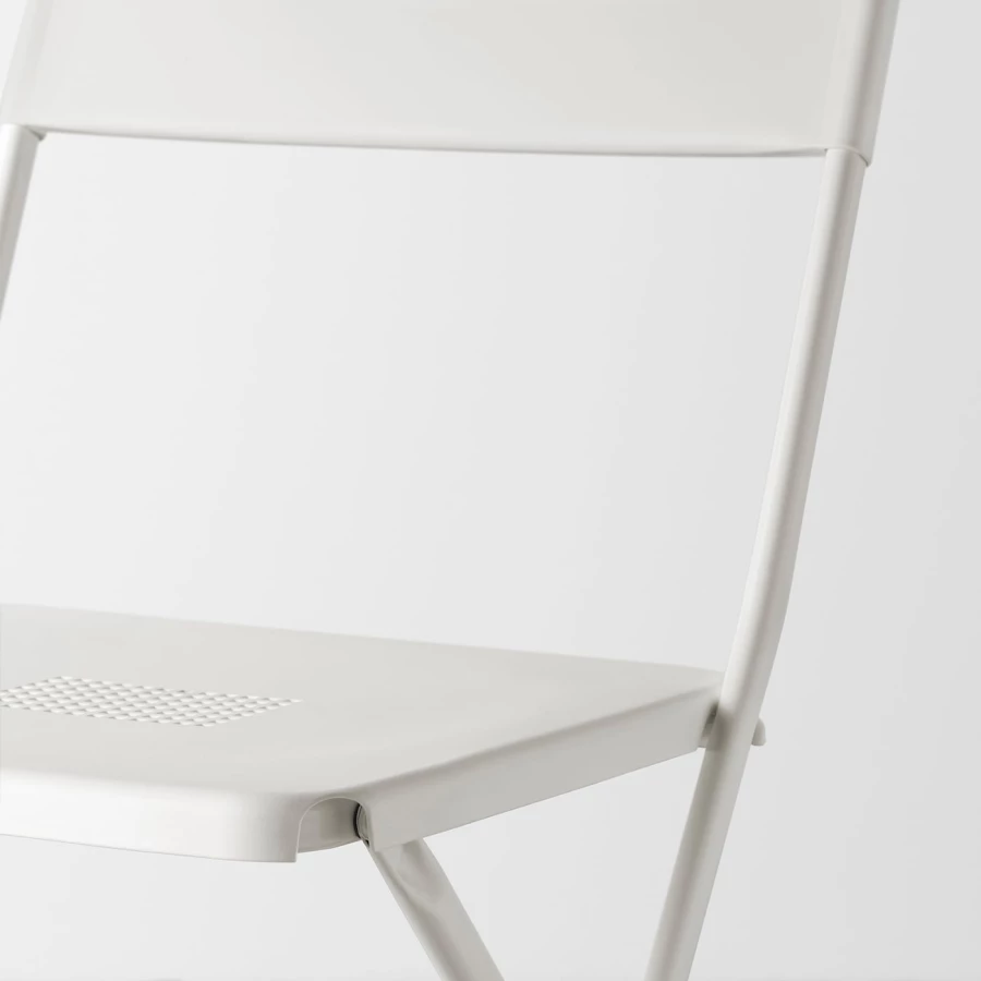 Складной стул - FEJAN ИКЕА, 89х44х42 см, белый, ФЕЙЯН ИКЕА (изображение №4)