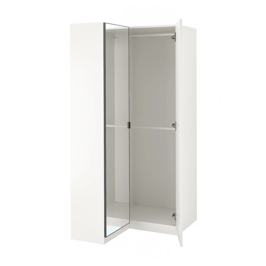 Шкаф - IKEA PAX/FARDAL/ÅHEIM/AHEIM/ПАКС/ФАРДАЛЬ/ОХЕЙМ ИКЕА, 87,9х112,2х201 см, белый (изображение №1)