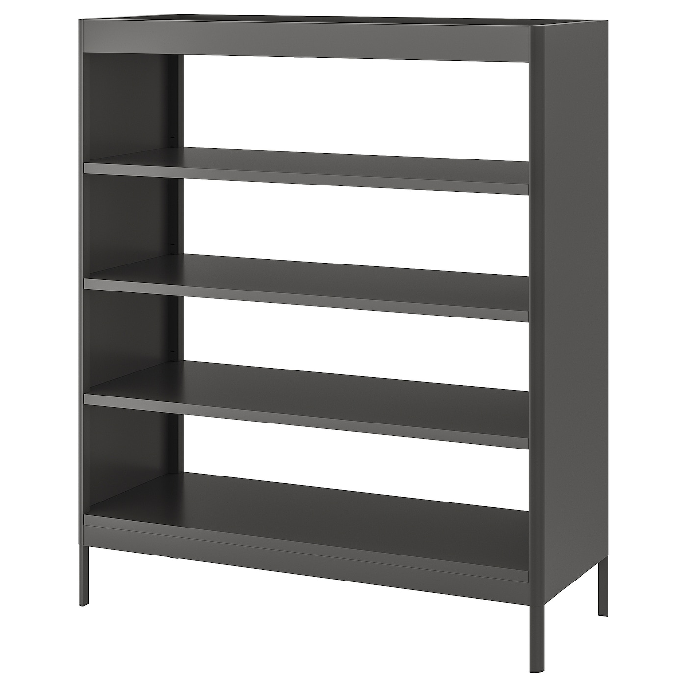 Книжный шкаф - IDÅSEN / IDАSEN IKEA/ ИДОСЕН ИКЕА,  140х120 см, темно-серый