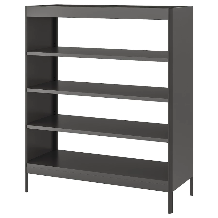 Книжный шкаф - IDÅSEN / IDАSEN IKEA/ ИДОСЕН ИКЕА,  140х120 см, темно-серый (изображение №1)