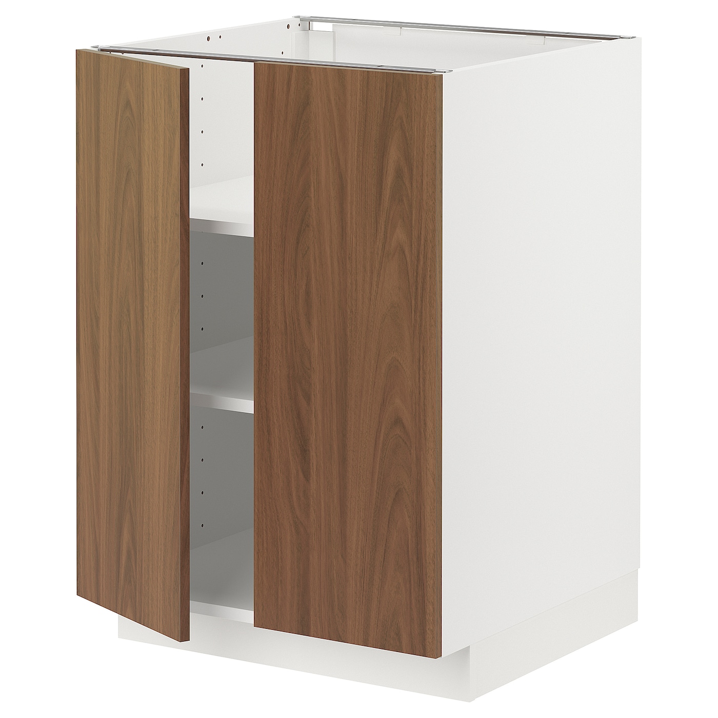 Напольный шкаф - METOD IKEA/ МЕТОД ИКЕА,  60х60  см, белый/коричневый
