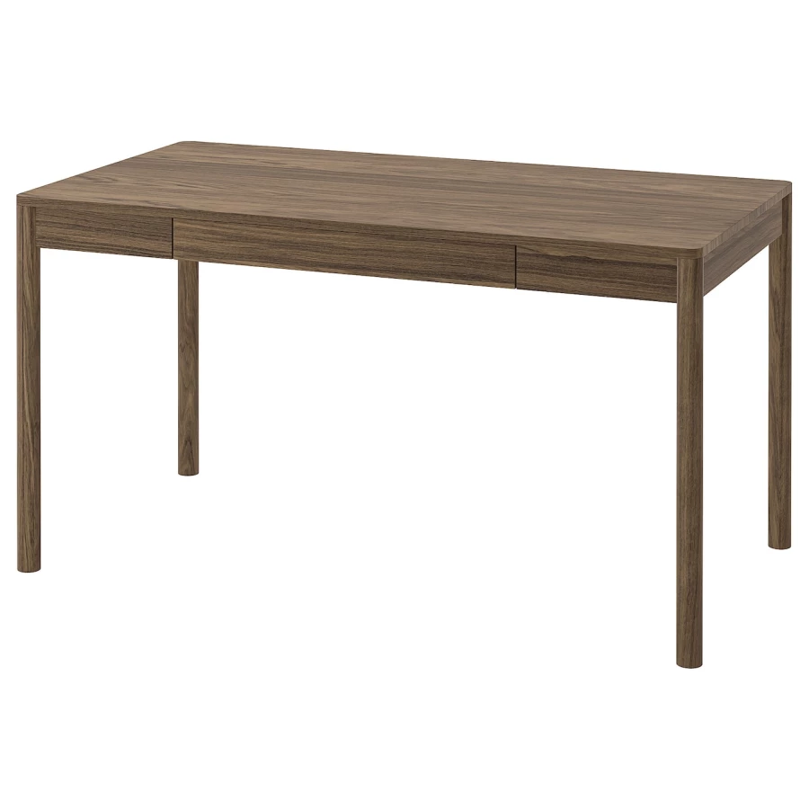 Письменный стол - IKEA TONSTAD, 140x75 см, коричневый дубовый шпон, ТОНСТАД ИКЕА (изображение №1)