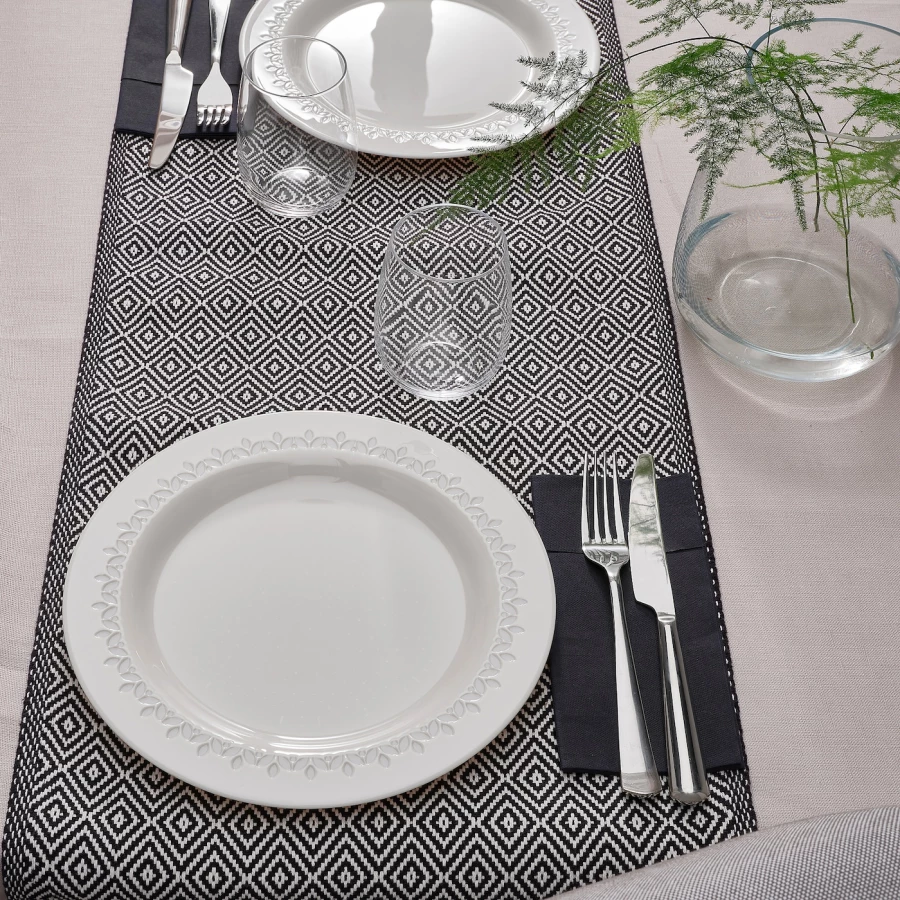 Набор тарелок, 4 шт. - IKEA PARADISISK, 26 см, белый, ПАРАДИСИСК ИКЕА (изображение №2)