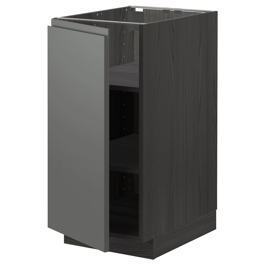Напольный шкаф - METOD IKEA/ МЕТОД ИКЕА,  88х40 см, черный\серый (изображение №1)