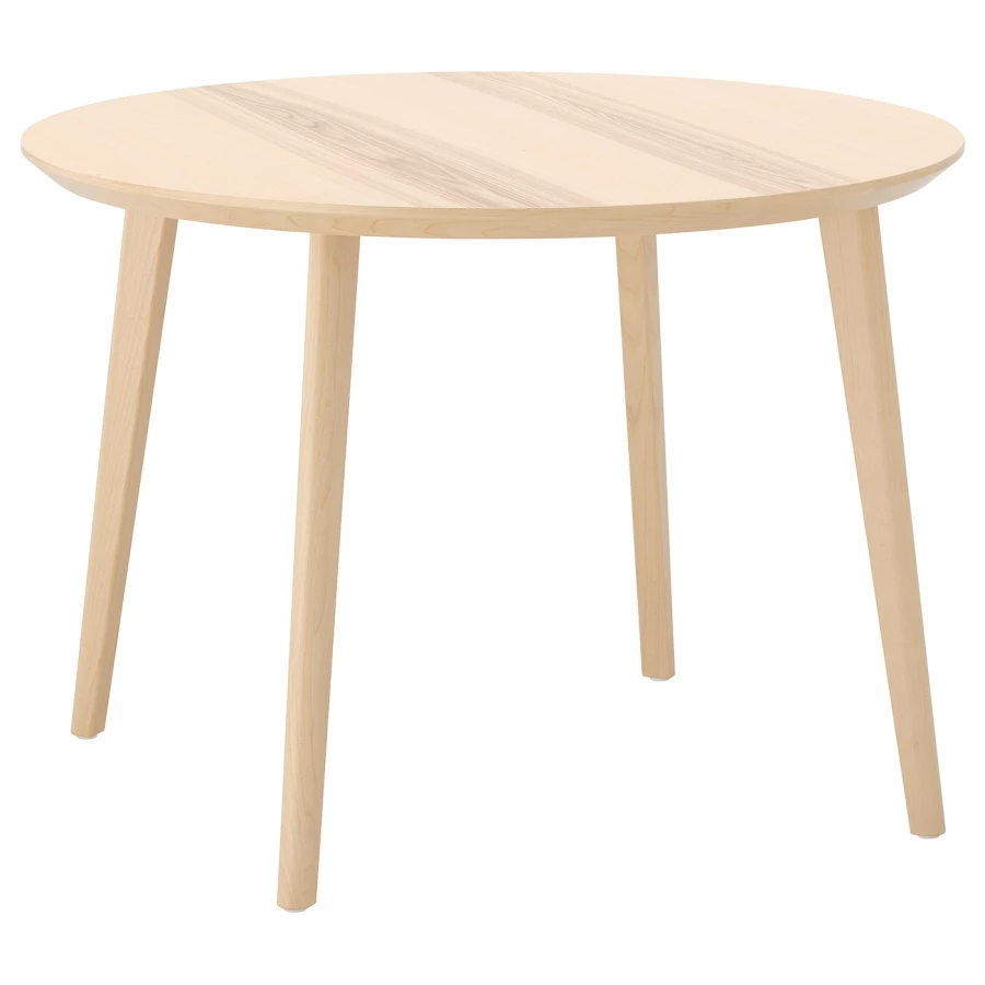 Стол круглый - IKEA LISABO, 105х74 см, коричневый, ЛИСАБО ИКЕА (изображение №1)