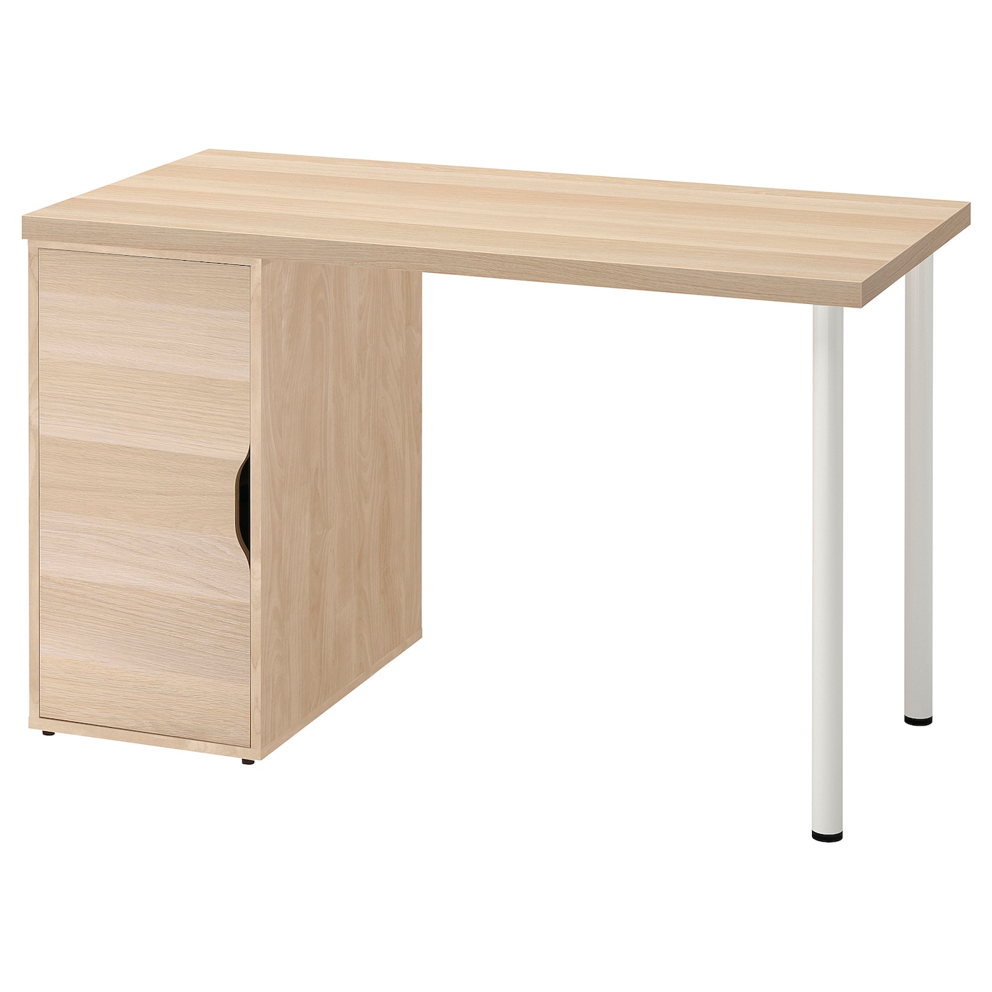 Письменный стол с ящиком - IKEA LAGKAPTEN/ALEX, 120х60 см, под беленый дуб/белый, ЛАГКАПТЕН/АЛЕКС ИКЕА