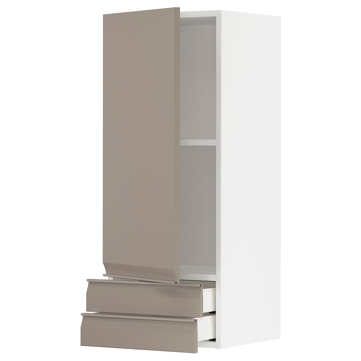Навесной шкаф  - METOD / MAXIMERA IKEA/  МЕТОД/МАКСИМЕРА ИКЕА, 100х40 см, белый/бежевый