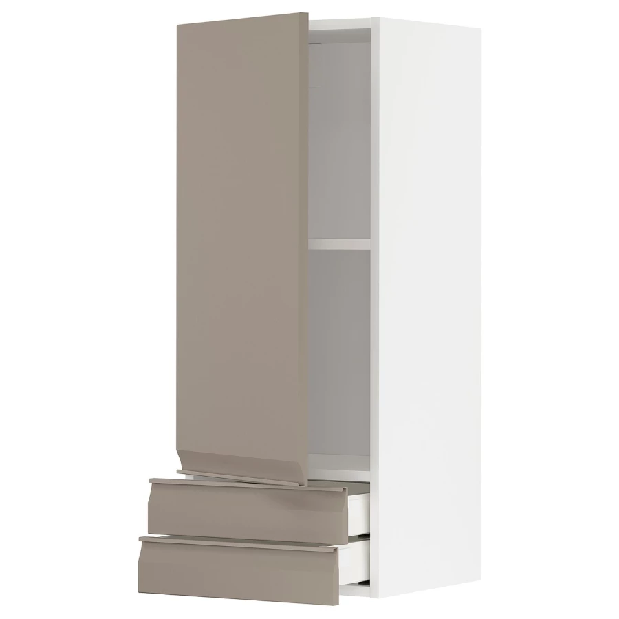 Навесной шкаф  - METOD / MAXIMERA IKEA/  МЕТОД/МАКСИМЕРА ИКЕА, 100х40 см, белый/бежевый (изображение №1)