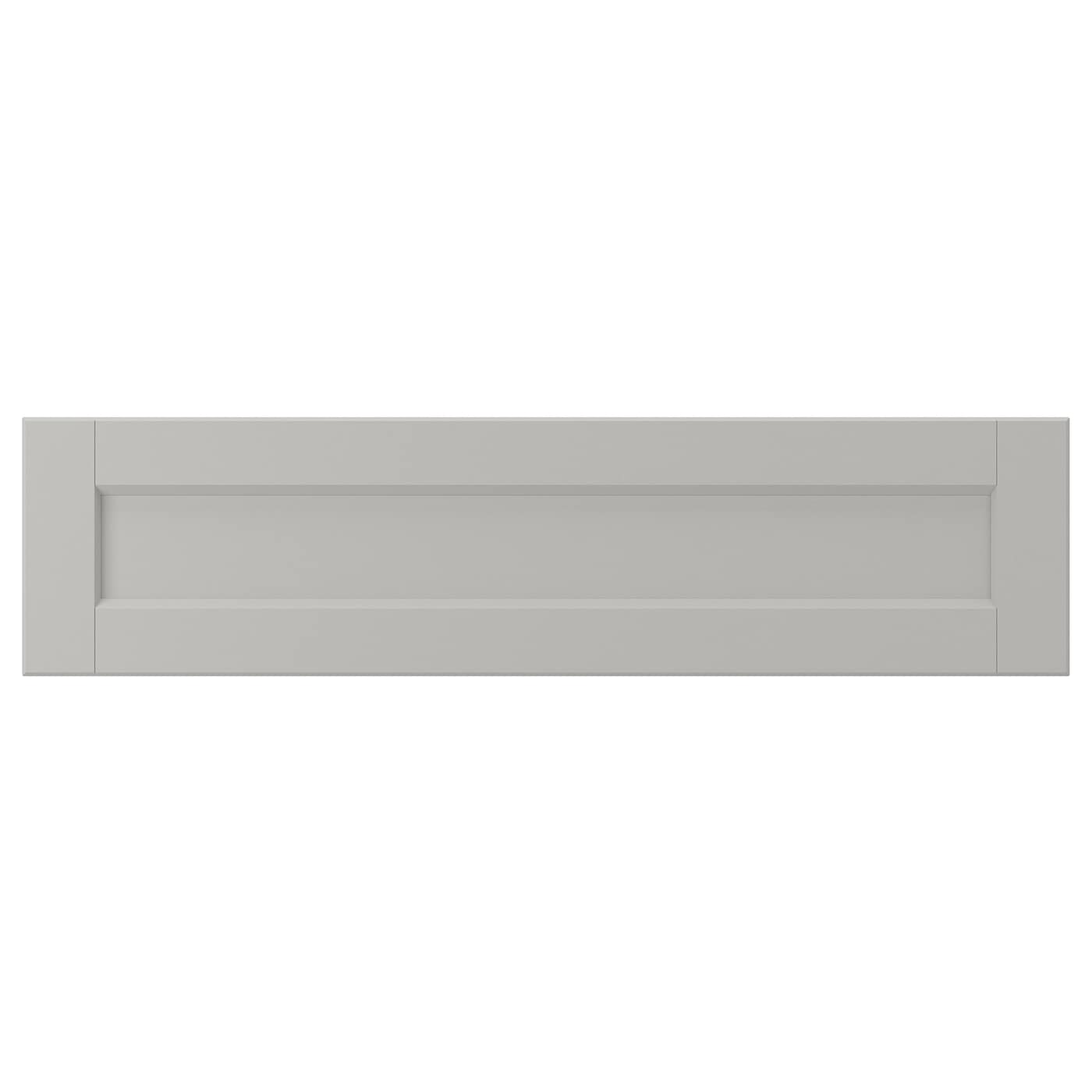 Фасад ящика - IKEA LERHYTTAN, 20х80 см, светло-серый, ЛЕРХЮТТАН ИКЕА
