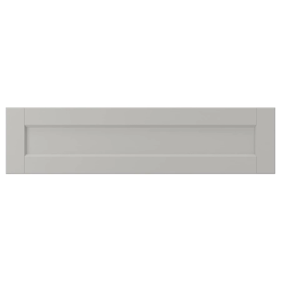 Фасад ящика - IKEA LERHYTTAN, 20х80 см, светло-серый, ЛЕРХЮТТАН ИКЕА (изображение №1)