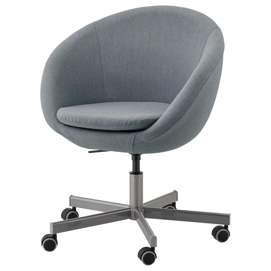 Офисный стул - IKEA SKRUVSTA/СКРУВСТА ИКЕА, 86х69х69 см, серый (изображение №1)