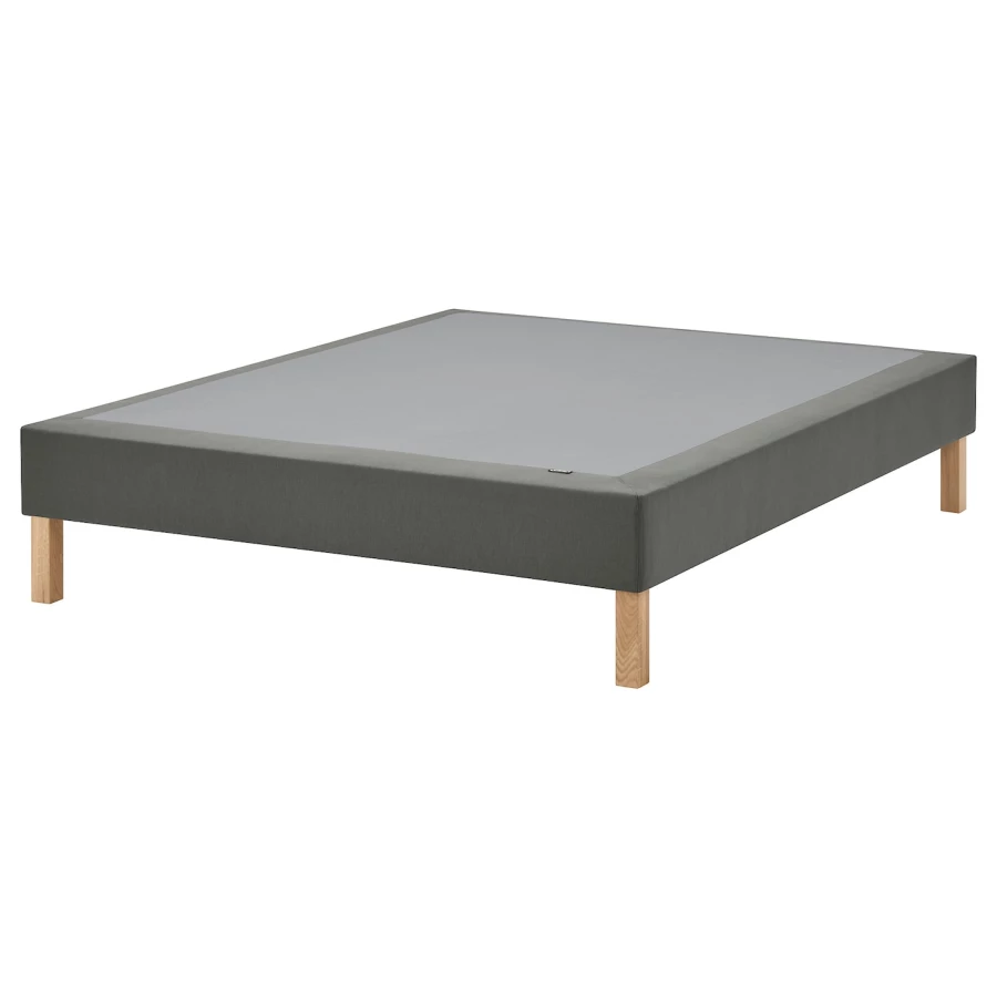 Каркас кровати - LYNGÖR / LYNGОR IKEA/ ЛЮНГЕРЬ ИКЕА, 180х200 см, серый (изображение №1)