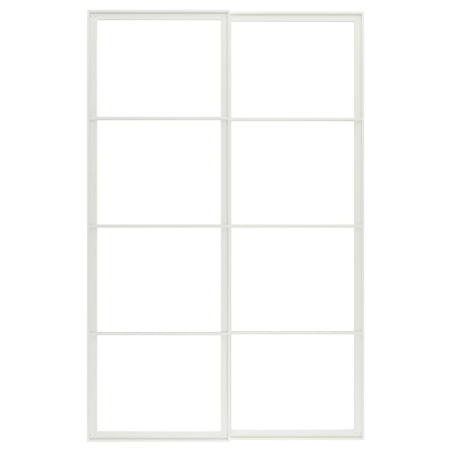 Пара раздвижных дверных рам - IKEA PAX/ПАКС ИКЕА, 150x236 см, белый (изображение №1)