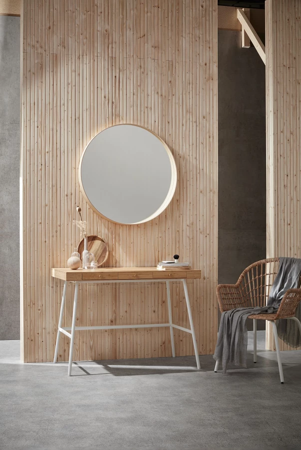 Зеркало - STOCKHOLM IKEA/ СТОКГОЛЬМ ИКЕА,  80 см,  бежевый (изображение №2)
