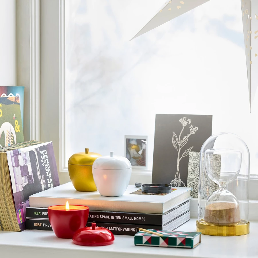 IKEA VINTERFINT Ароматическая свеча в металлическом контейнере ИКЕА (изображение №4)