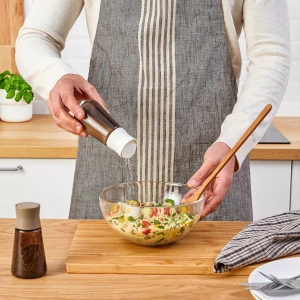 Второе фото. Солонки и перечницы - IKEA HALVTOM, 15мл, коричневый, ХАЛВТОМ ИКЕА