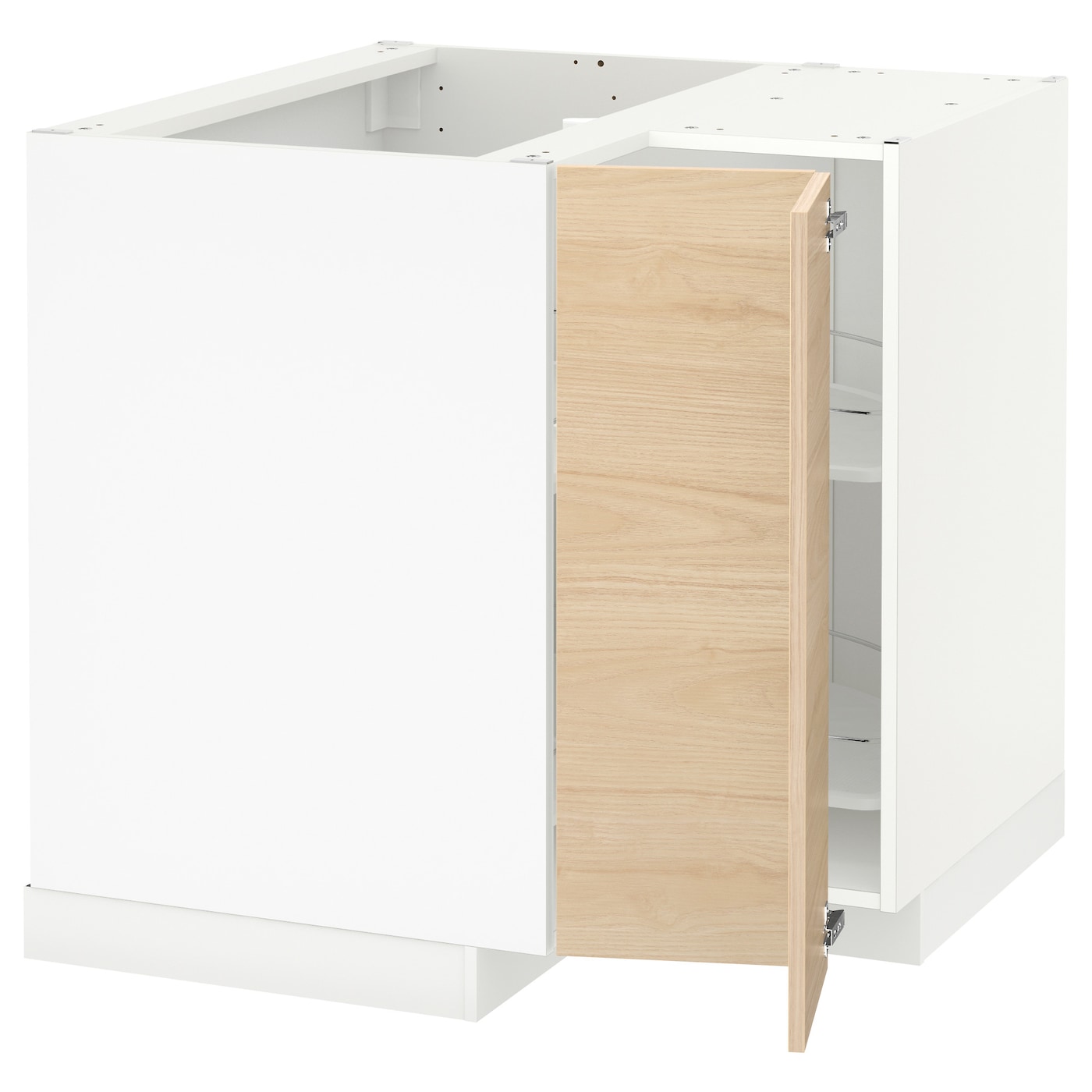 Напольный шкаф - METOD IKEA/ МЕТОД ИКЕА,  88х88 см, белый/под беленый дуб
