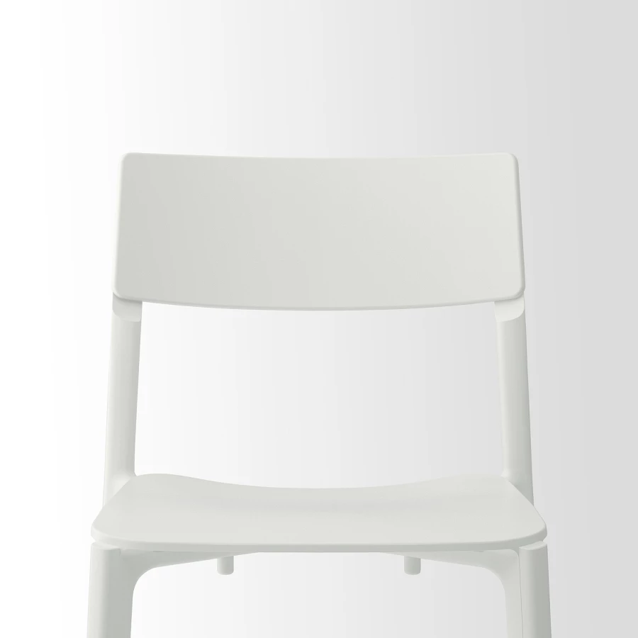 Стул - IKEA JANINGE,76х50х46 см. пластик белый, ЯНИНГЕ ИКЕА (изображение №13)