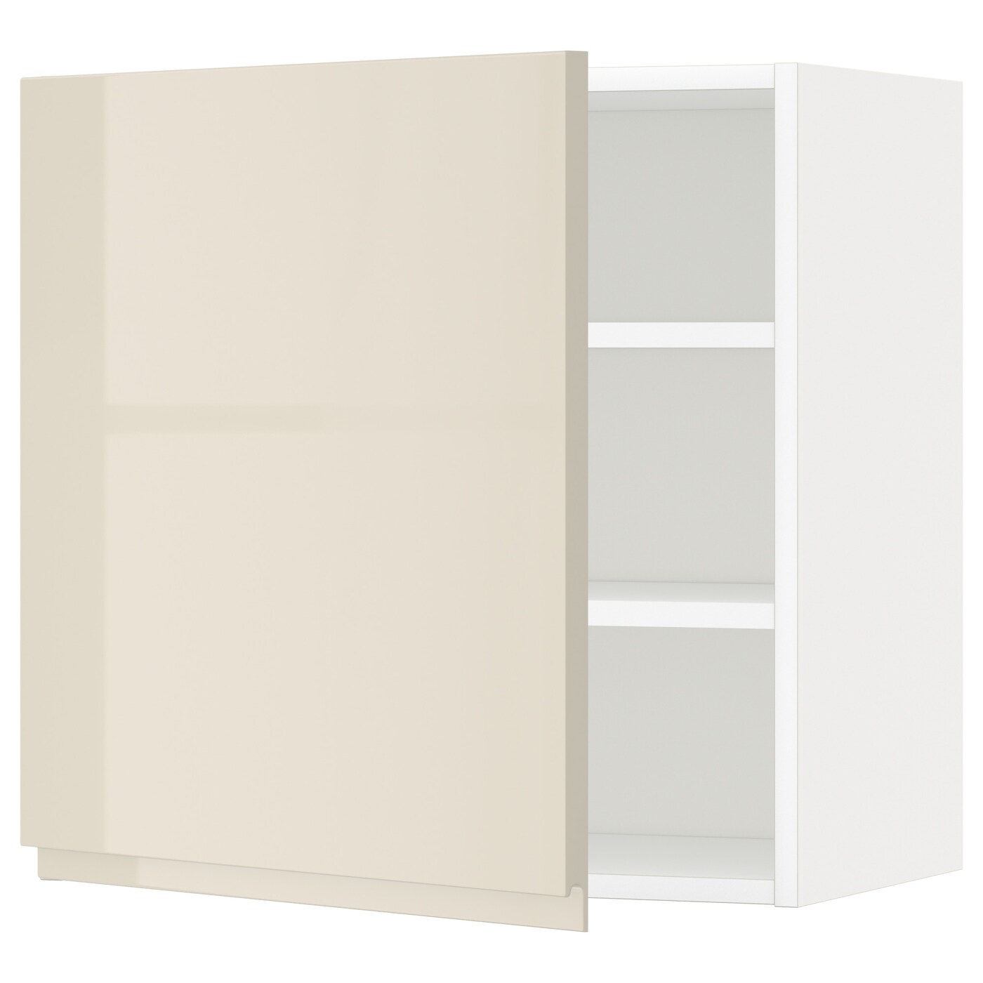 Навесной шкаф с полкой - METOD IKEA/ МЕТОД ИКЕА, 60х60  см, белый/светло-бежевый