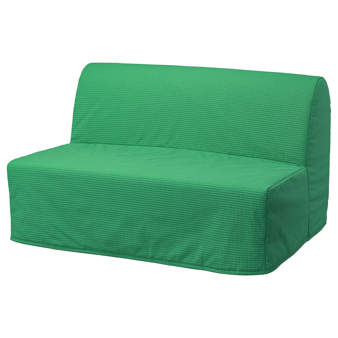 Чехол на 2-местный диван-кровать - LYCKSELE IKEA/ ЛИКСЕЛЕ ИКЕА,  зеленый