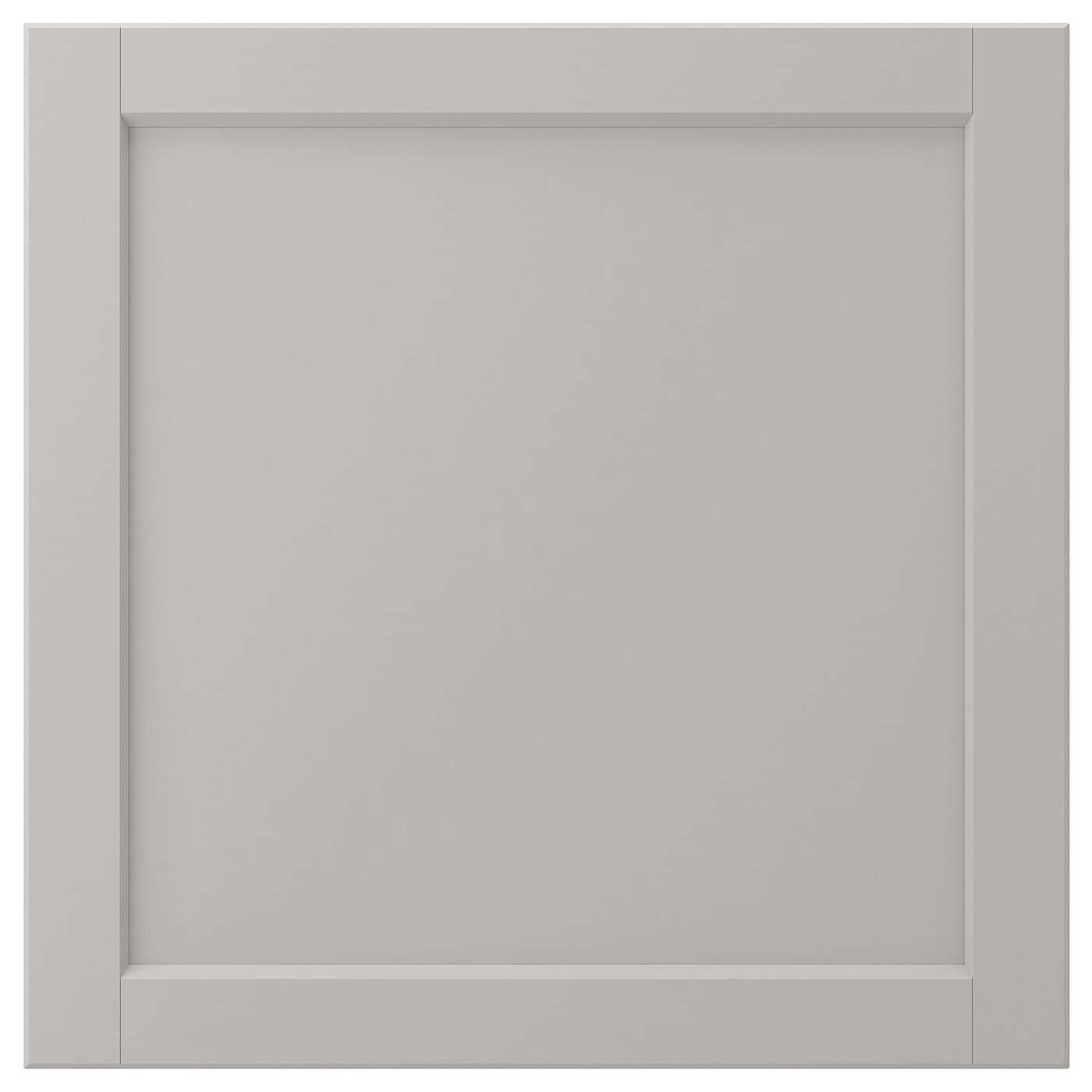 Дверца - IKEA LERHYTTAN, 60х60 см, светло-серый, ЛЕРХЮТТАН ИКЕА