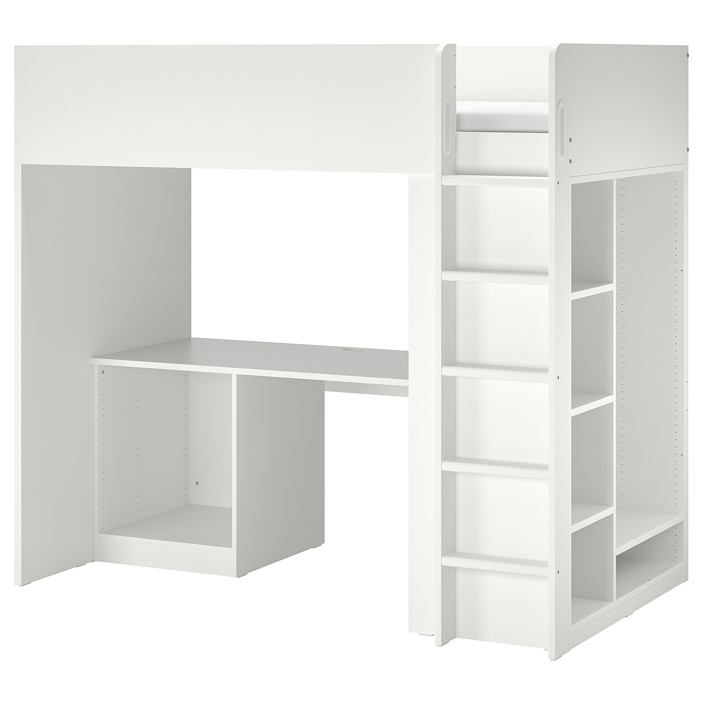 Кровать двухъярусная - IKEA SMÅSTAD/SMASTAD/СМОСТАД ИКЕА, 90x200 см, белый