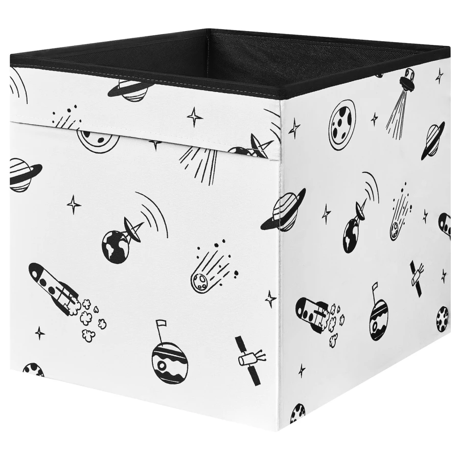 Коробка - AFTONSPARV IKEA/ АФТОНСПАРВ  ИКЕА, 33х33 см, черный/белый (изображение №1)
