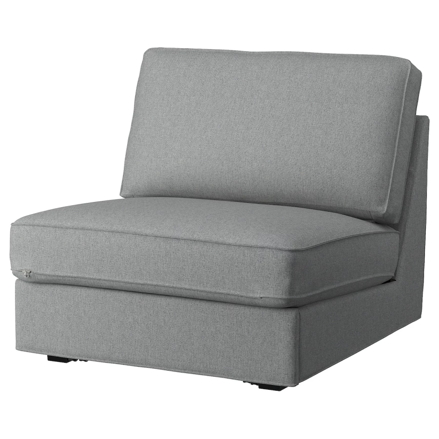 1-местный диван-кровать - IKEA KIVIK, 90x197, серый/светло-серый, КИВИК ИКЕА (изображение №1)