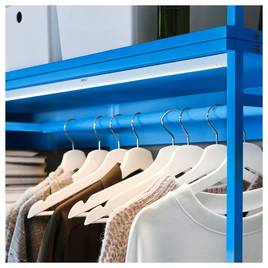 Открытый модуль для одежды - IKEA PLATSA/ПЛАТСА ИКЕА, 40х80х120 см, синий (изображение №3)