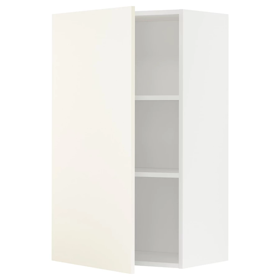 Навесной шкаф с полкой - METOD IKEA/ МЕТОД ИКЕА, 100х60 см, белый/светло-бежевый (изображение №1)