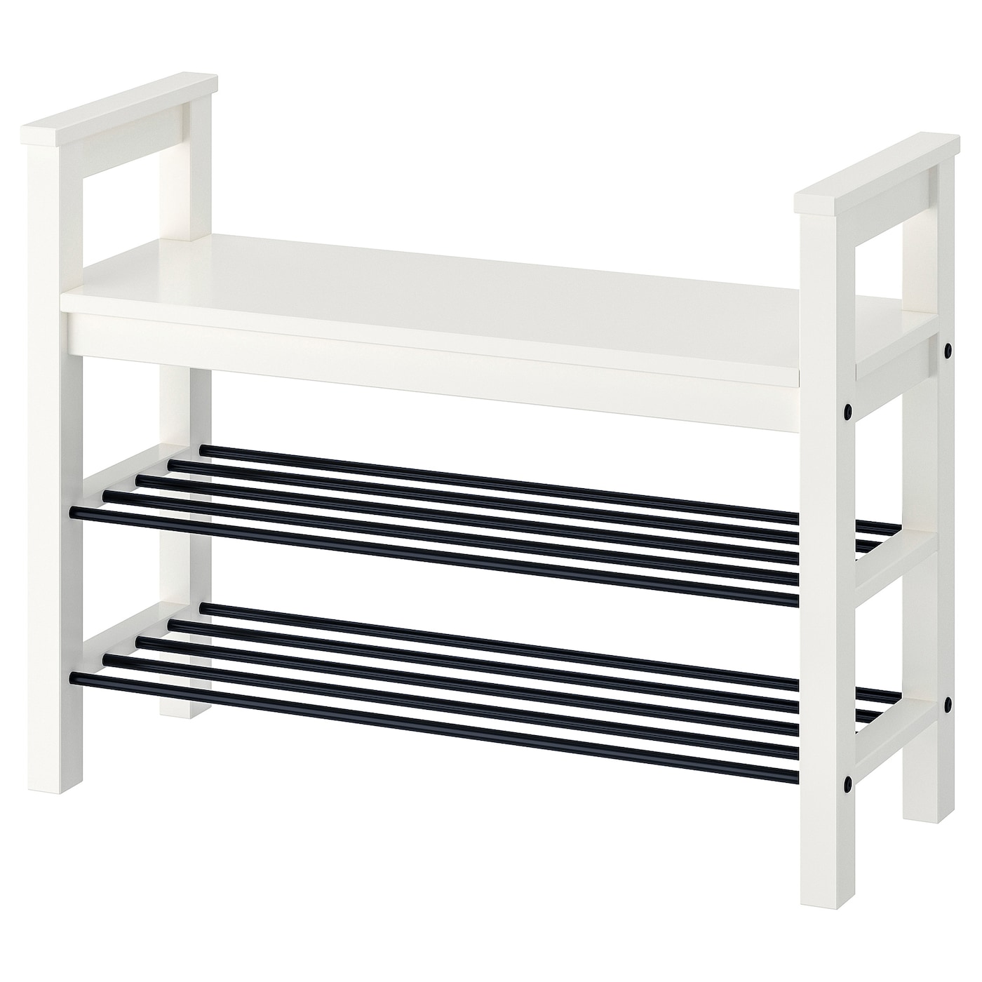 Скамья с полкой для обуви - IKEA HEMNES/ХЕМНЭС ИКЕА, 32x65x85 см, белый