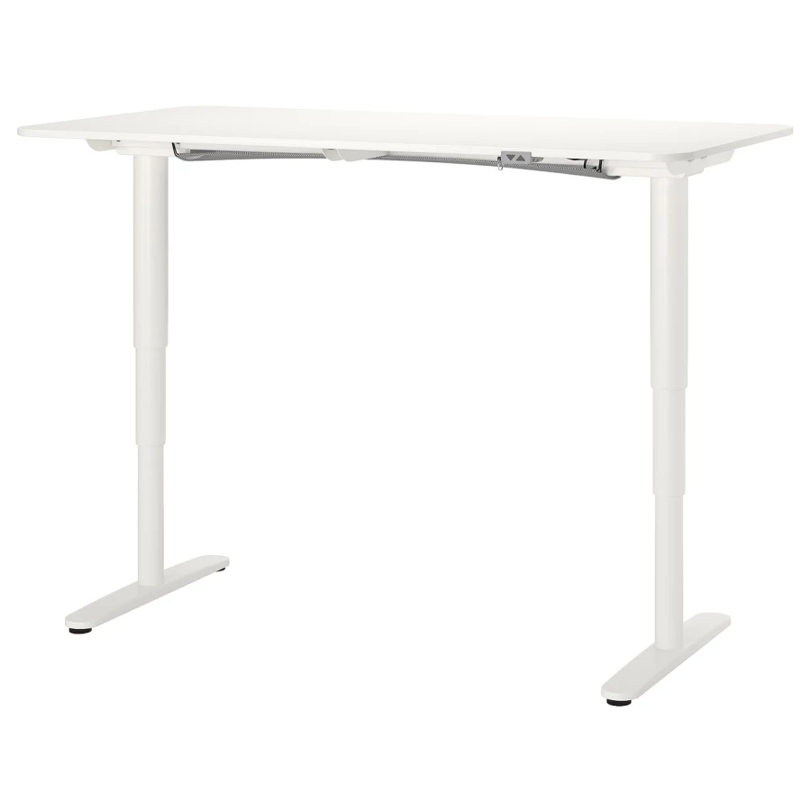 Письменный стол - IKEA BEKANT, 160х80х65-125 см, белый, БЕКАНТ ИКЕА (изображение №1)