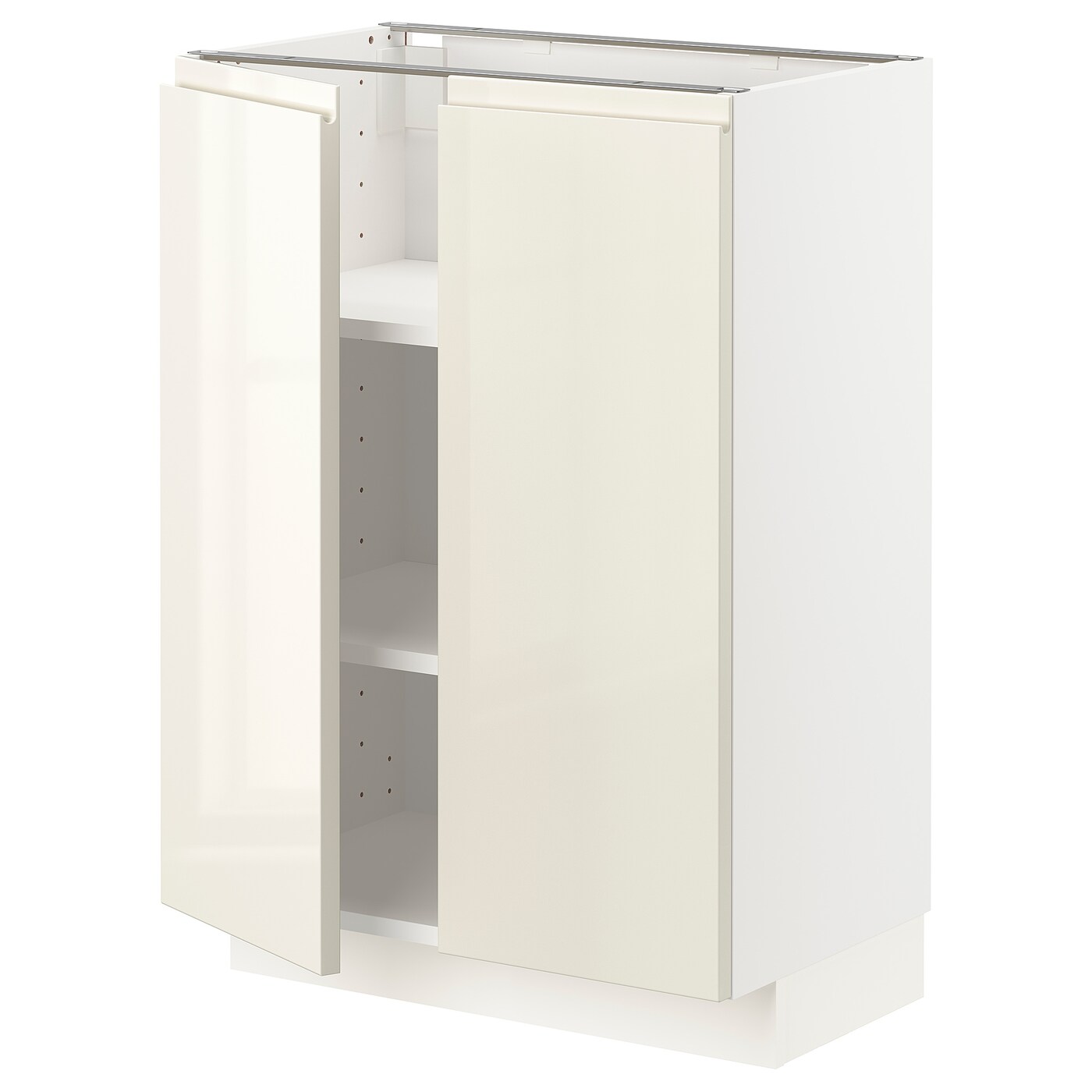 Напольный шкаф - METOD IKEA/ МЕТОД ИКЕА,  88х60 см, белый/светло-бежевый